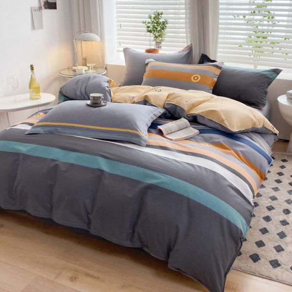 Wedding Four-piece Kit Bedding Duvet Quilt Cartoon Cotton Bed Set Luxury Bed Sheets