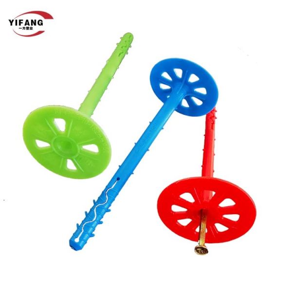 Anti Aging Insulation Board Fasteners / Plastic Cement Anchors Easy Deformation