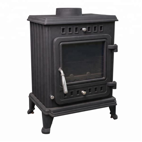 Outdoor Chimney Cast Iron Wood Burning Fireplace European / American Style