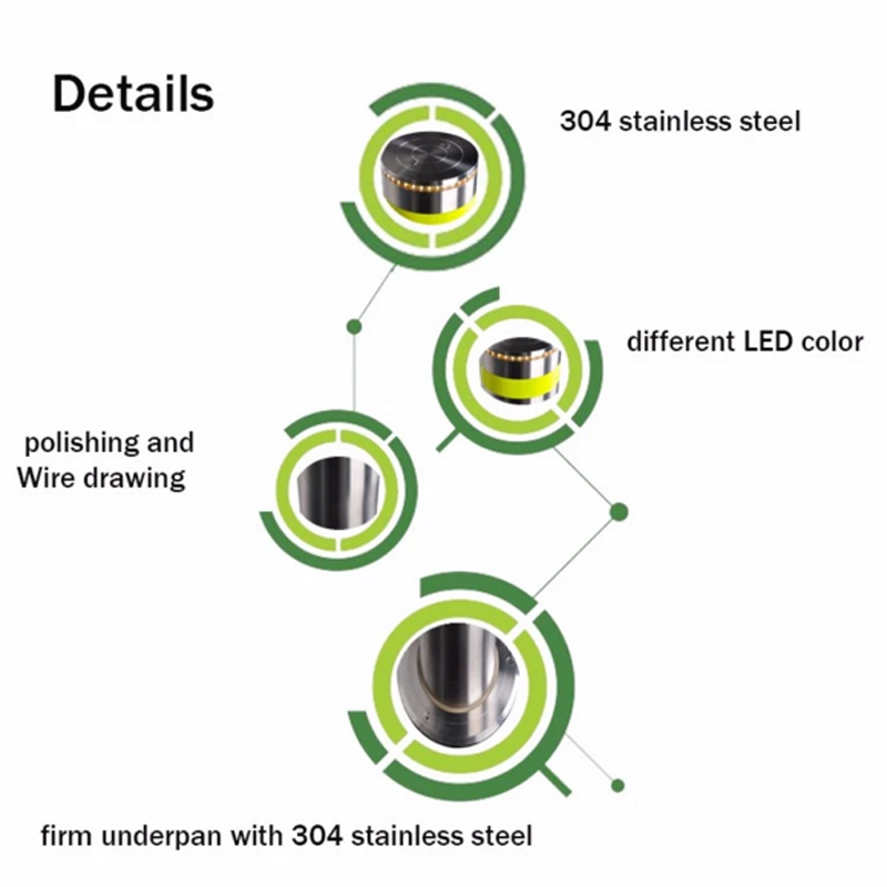 Hydraulic Anti Crash Automatic Parking Lot Stops With Traffic Spike System