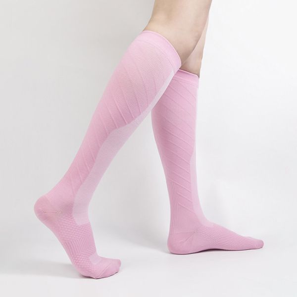 Long Unisex Compression Sports Socks Soccer Running Compression Socks 20-30 mmhg