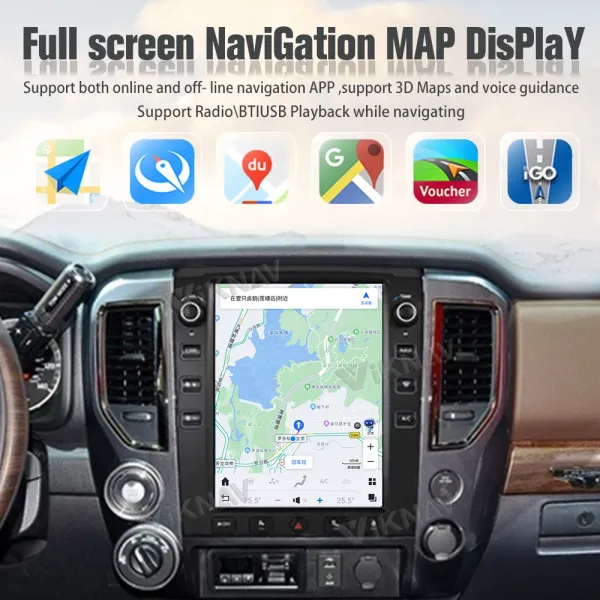 2016-2019 Viknav Android Nissan Titan Radio Multimedia Player 12.1 Inch