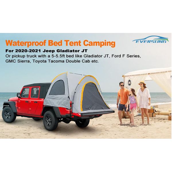 Waterproof Top Pickup Bed Camping Tent Car Spares Parts For 2020- Jeep Gladiator JT