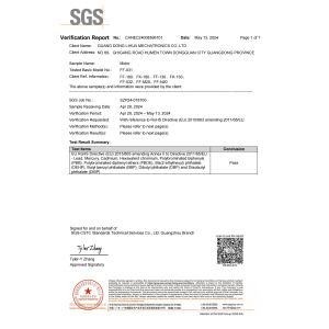 Guang Dong Lihua Mechatronics Co.,Ltd Certifications