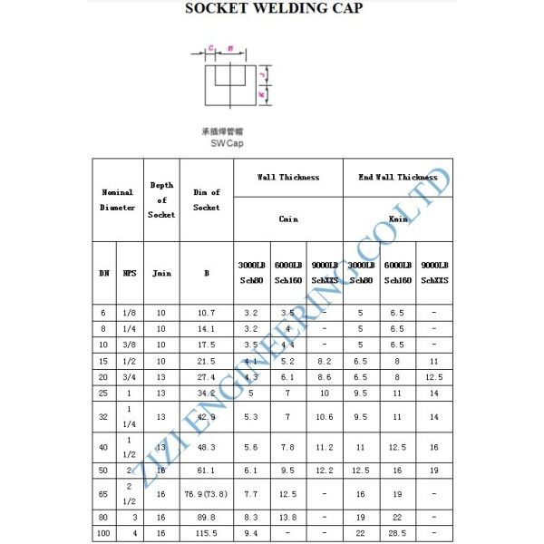 A182 F53 Socket Weld Pipe Cap Class 6000 ASME B16.11 Forged Fittings Fine Structure