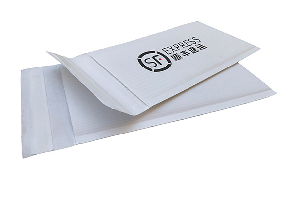 No Plastic White Corrugated Kraft Paper Padded Envelopes Eco Friendly