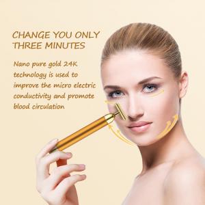 Cheap Face Lift DC 1.5V 6000VPM 24K Gold Bar Face Massager wholesale