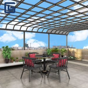 Buy cheap Garden Waterproof Aluminum Awning Canopy 500mm Polycarbonate Panel from wholesalers