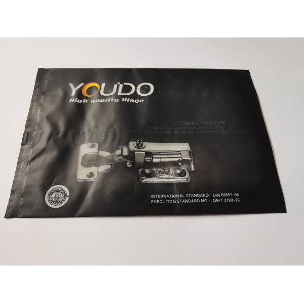 customized size 70mic Side Gusseted Poly Bags Rectangular Shape Opening