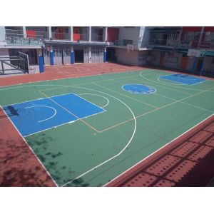 Moisture Proof PU Acrylic Tennis Court Athletic Track 2mm Thickness