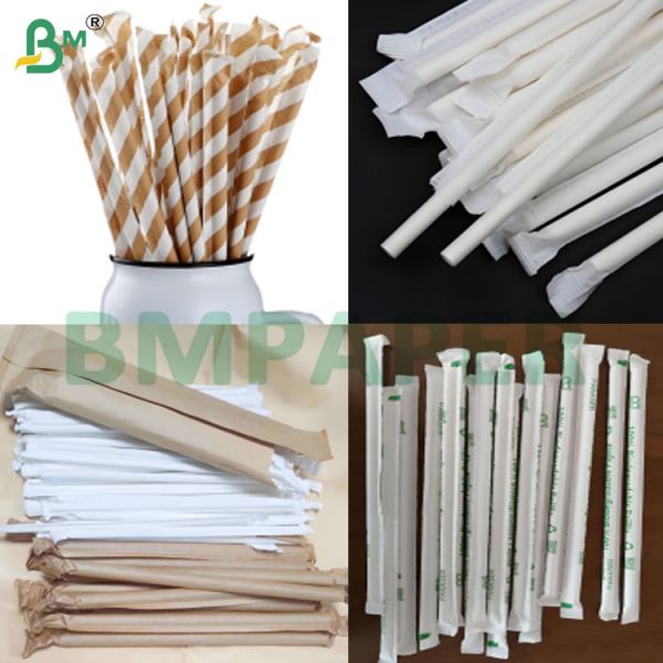 Bio-degradable 28gsm Wrapping Paper Rolls for Disposable Straws Bio-degradable 28gsm Wrapping Paper Rolls For Disposable Straws