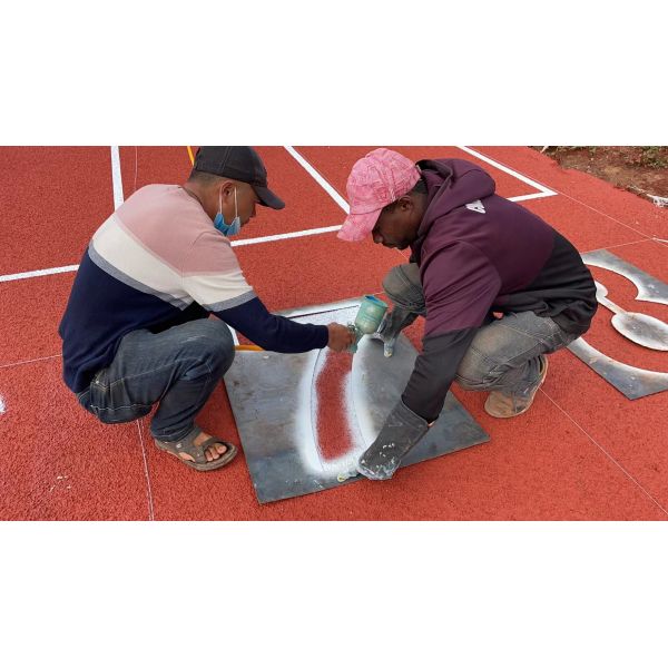 Rustproof Outdoor Court Surfaces EPDM Playground Rubber Granules Running Track