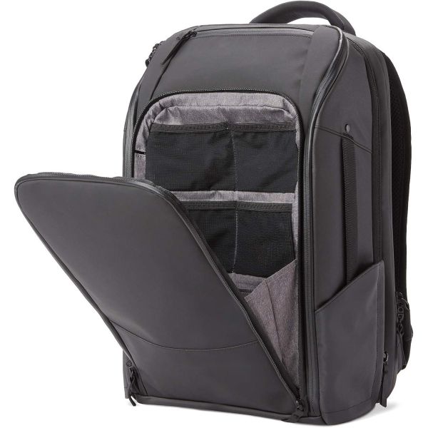 Expandable Outdoor Adult Travel Backpack Large Size Black 20L Water Resistant