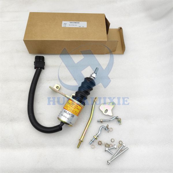 12V Fuel Shutoff Solenoid Valve SA-3742-12 3932017 For Cummins Bosch Deutz