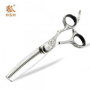 China EUR Thinner Japanese Steel Hairdressing Scissors Adjustable Screw on sale
