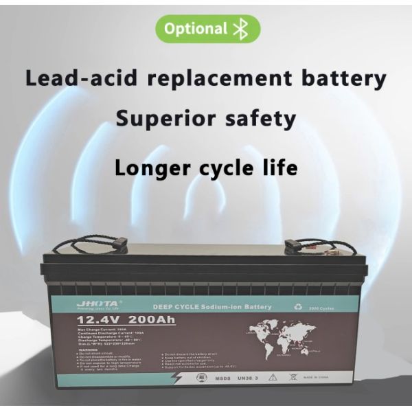 12.4V 200Ah Sodium Ion Battery Packs Cylindrical 40140 SIB 15Ah Lead Acid Replacement