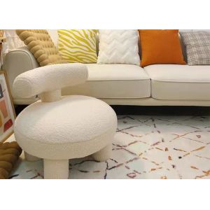 Cheap Home Contemporary Fabric Dining Chairs 75cm One Seater Sofa wholesale