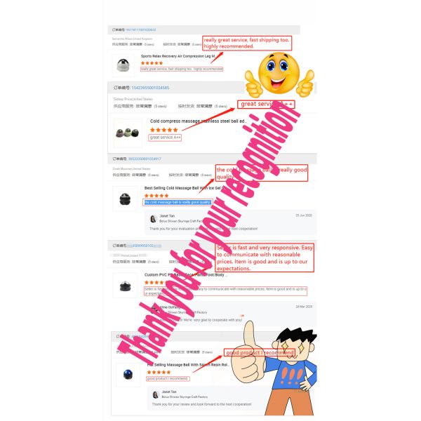 Skyringe Cold Roller Massage Ball Relief pain Easy Carry With Ice Gel