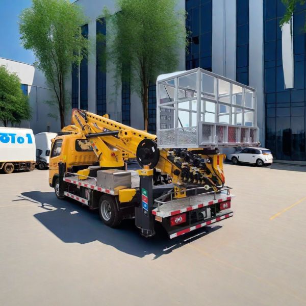 Ladder Lift Truck 28m 34m 38m 46mTelescopic Boom Bucket Truck 25m Telescopic Boom Aerial Work Platform Truck for Sales