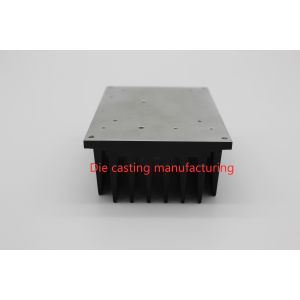 AL6063 Heat Sink Extruded Aluminum Parts Hard Anodizing Black