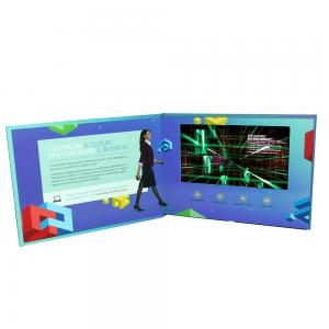 Cheap Event Invitations LCD Paper Plus Print Video Book With Rechargeable Battery wholesale