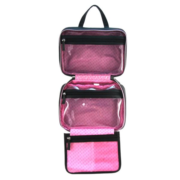 Toiletry Bag for Men & Women, Waterproof Toiletry Organizer For Travels, Travel Shower Bag with Mesh Pockets & Sturdy Ho