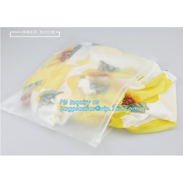 plastic bag with zip lock for cosmetic, slide lock poly bag, standing up zip customized color pvc bag for cosmetics