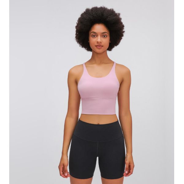 2021 popular Criss Cross Back Yoga top Women'S activewear Sports Fitness Bra