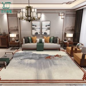 Cheap Wool Abstract Ink Living Room Floor Carpets Chinese Style wholesale