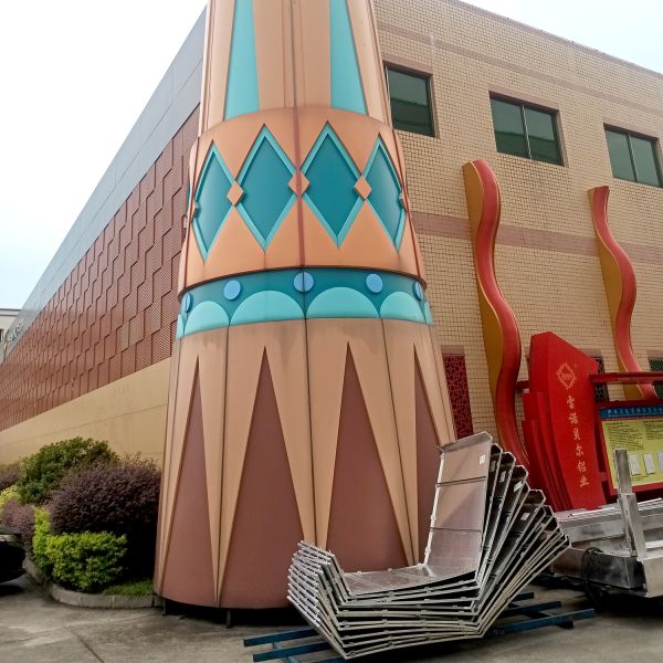 Exterior Wall Cladding Aluminum Sheets With Perforated Patterns For Building Decoration