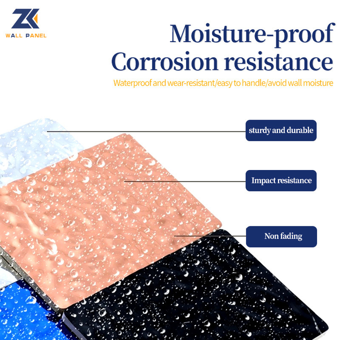 Water Ripple Panel The New Listing 1220*2440*5/8mm Flame Retardant Bamboo Charcoal Wood Eco-Friendly Water Ripple Wall Panel Lobby Facade Interior