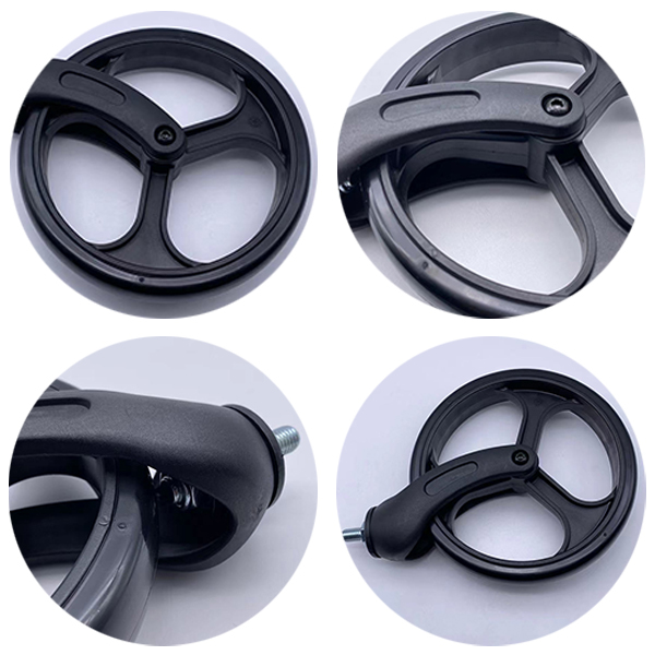 8 Inch PVC Wheelchair Front Caster Wheels Swivel Castor For Walter
