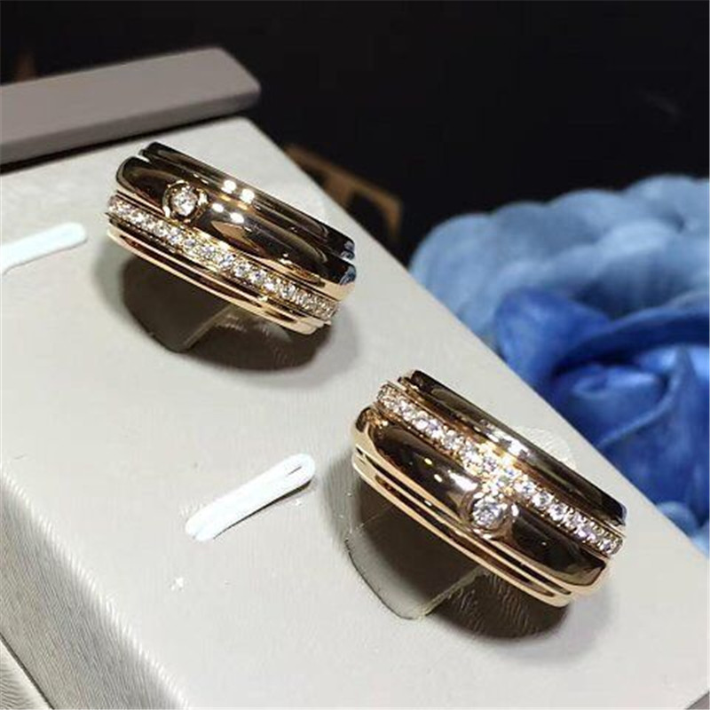 Luxury jewe factory ring 18k gold white gold yellow gold rose gold diamond ring