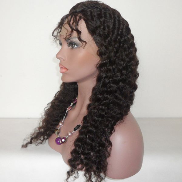 Unprocessed Tangle Free Human Hair Wholesale/100 Brazilian Virgin Hair Full Lace Wigs