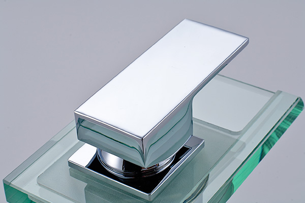 Hot And Cold Water LED Bathroom Basin Faucet Brass Color Changing ROVATE