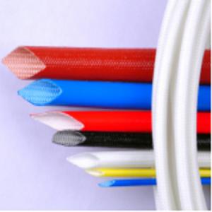 Cheap 2.0mm Silicone Rubber Fiberglass Sleeving Insulating Protection Glass Fiber Sleeving wholesale