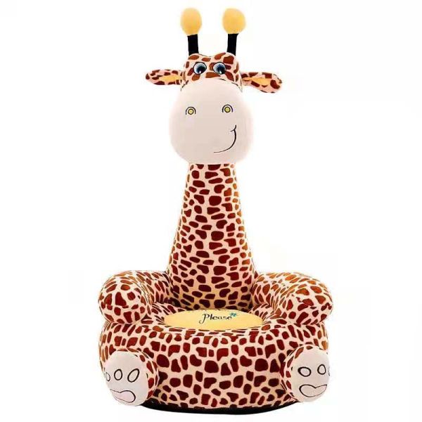 Giraffe Kids Plush Sofa Cartoon Animal Little Sofa Kindergarten Baby Chair
