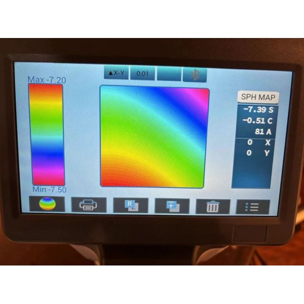 Auto Lensmeter Focimeter White Black Color for option SPH -40.00 to +25.00 With UV Blue cut Lens Measurement