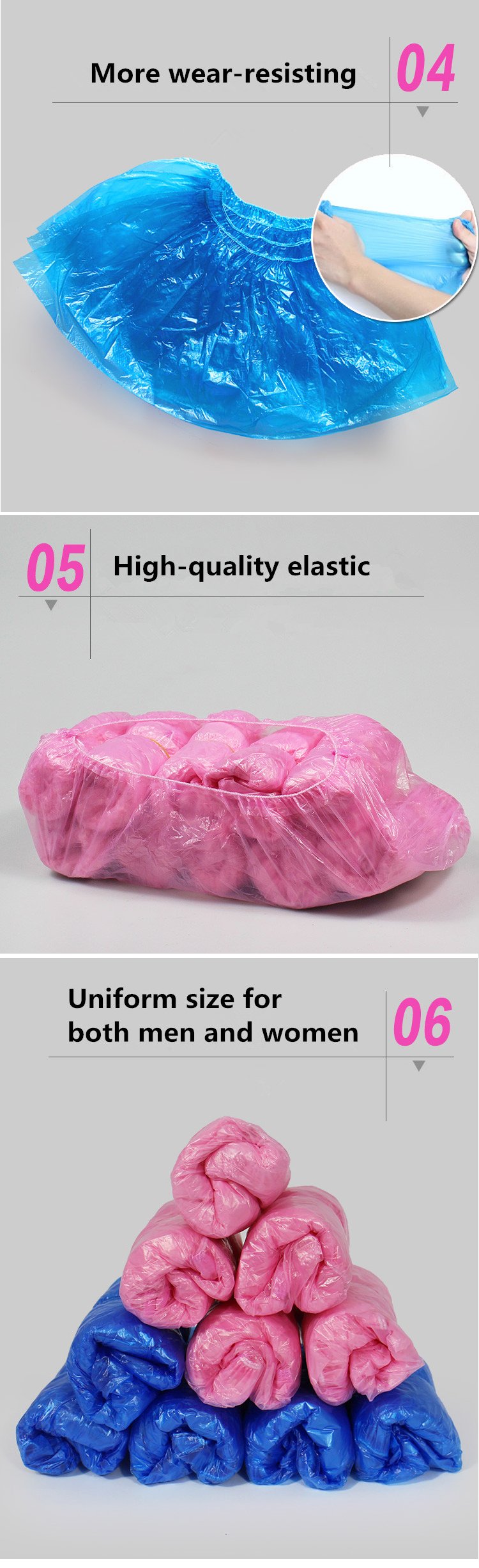 Durable Non Woven Disposable Shoe Cover Waterproof Cycling Overshoes