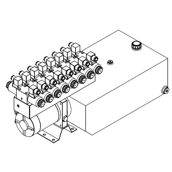 Customized 8 Stations Hydraulic Power Units
