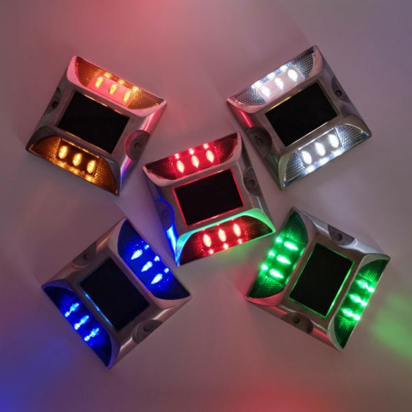 Reflective Tape Tempered Glass Road Stud for High Reflection Traffic Safety Products