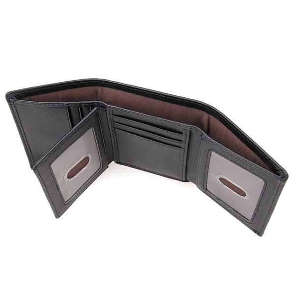 Three Fold Credit Card Money Holder Wallets For Men OEM / ODM Available
