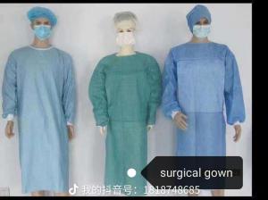 China Isolation Disposable Surgical Gowns Surgical Nonwoven Gown Disposable Patient Gown on sale