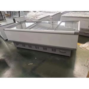 Double Door Chicken Meat Display Chiller Air Cooling