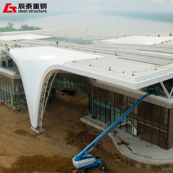 Q235B Steel Structure Construction for Gallery Showroom Office Building Shopping Mall