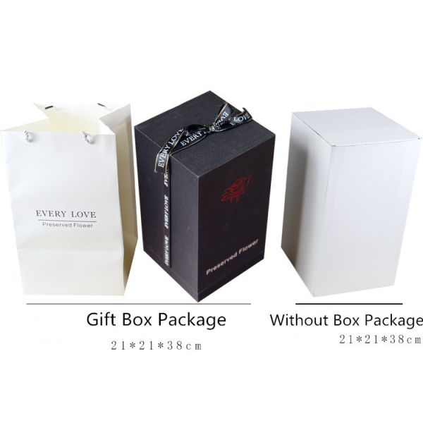 Wholesale Price Rose bear preserved roses in glass dome rose bear for lover