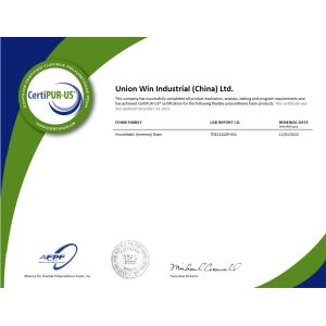 Union Win Industrial(China) Co., Ltd Certifications