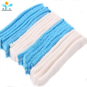 China Colorful 21 Inch Fluidresistant Clip Nurse Cap For Food Industry Spa Personal Care on sale
