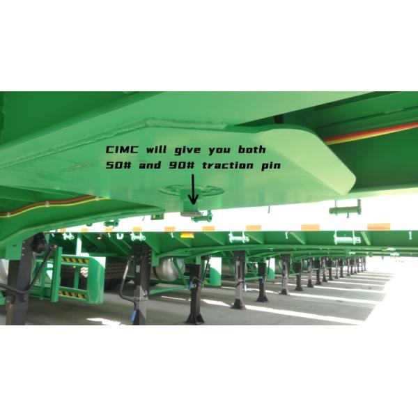 60/70/80 Ton Payload CIMC Trailers for Sale 3 Axle 40/45Ft Flatbed Semi Truck Trailer