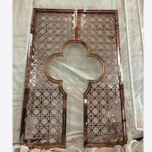 China Laser Cut Decorative Perforated Wall Panel Metal Decorative Wall Art Panel on sale